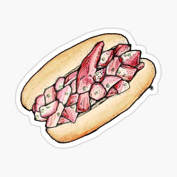"Lobster Roll" Sticker for Sale by TablScraps Redbubble