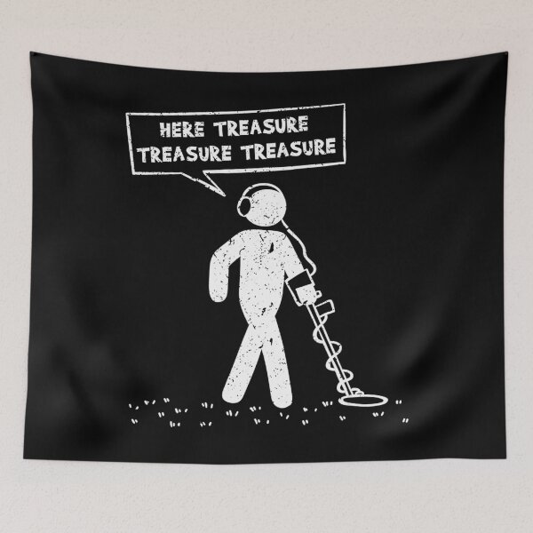 Item preview, Here treasure metal detecting detector treasure designed and sold by AmyShort54.