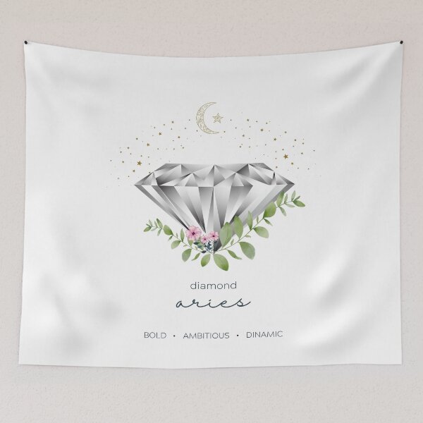 Item preview, Aries Diamond Zodiac Gemstone Sleeveless Top, designed and sold by MagicWolfStar.