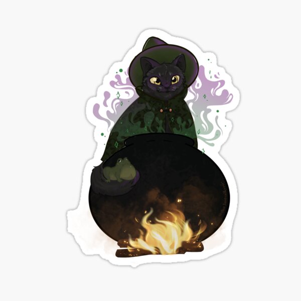 Item preview, Witch Cat, black designed and sold by venusvalkyrie.