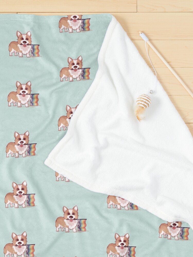 Alternate view of Pride Corgi Pet Blanket