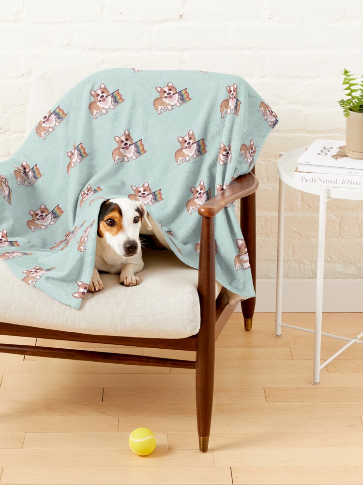 Alternate view of Pride Corgi Pet Blanket