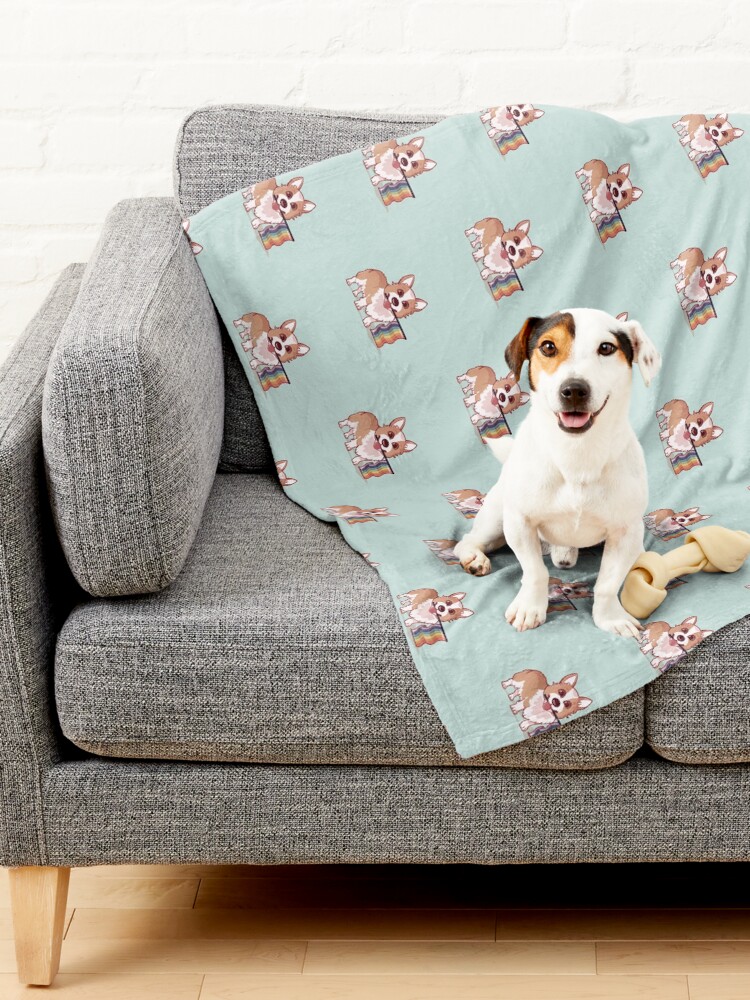 Alternate view of Pride Corgi Pet Blanket