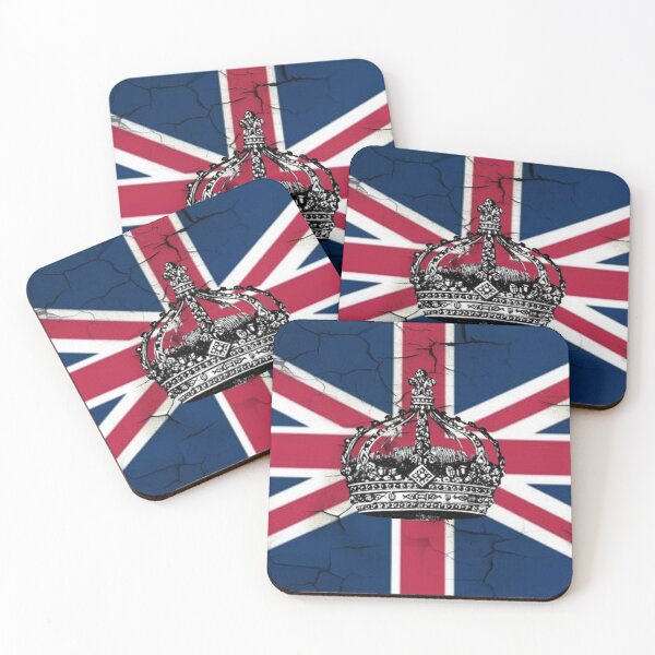 Item preview, 1980s dark academia British union jack flag jubilee vintage crown  designed and sold by LEILA ART SPACE.