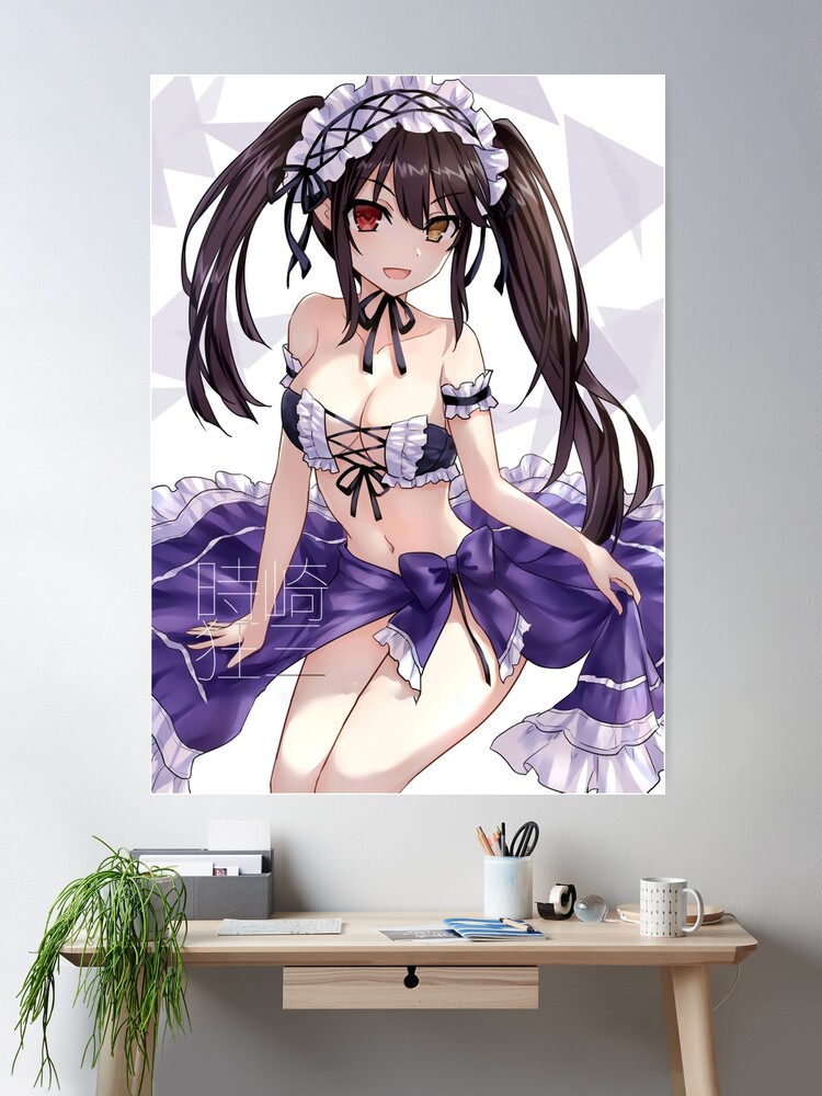  Tina Art Date a live Tokisaki Kurumi Anime Funny Large Framed  Poster with hooks 24x36 INCH: Posters & Prints