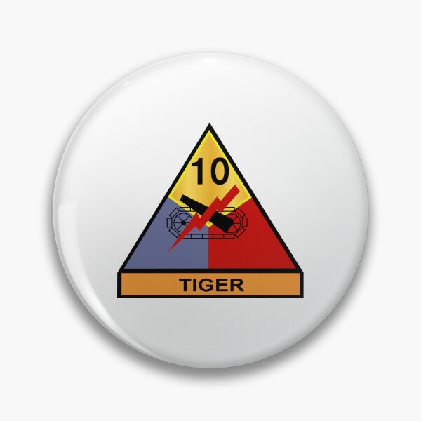 Item preview, Army - 10th Armored Division - Tiger wo Txt designed and sold by Military Insignia Products.