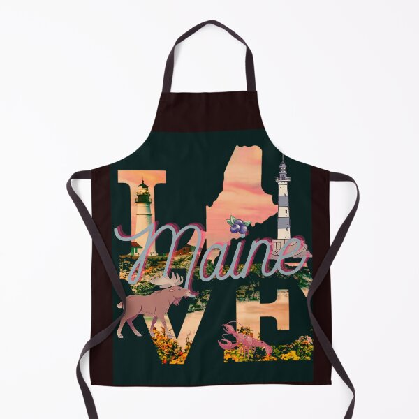 Item preview, I love maine in orange and blue designed and sold by Laree  Jones.