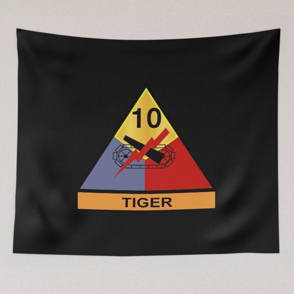 Item preview, Army - 10th Armored Division - Tiger wo Txt designed and sold by Military Insignia Products.