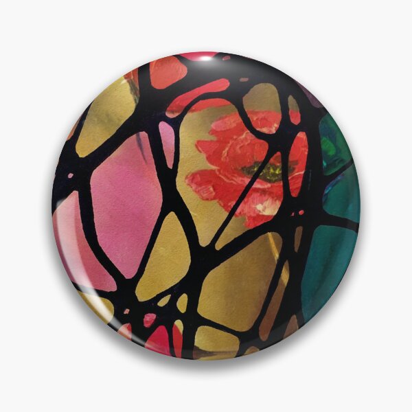 Item preview, Neurographic pattern with oil painting "Poppies"  by MariDani designed and sold by MariDaniArt.