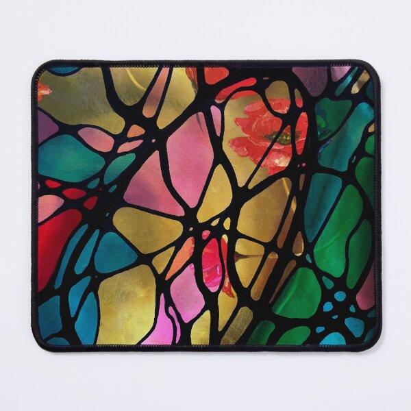 Item preview, Neurographic pattern with oil painting "Poppies" by MariDani designed and sold by MariDaniArt.