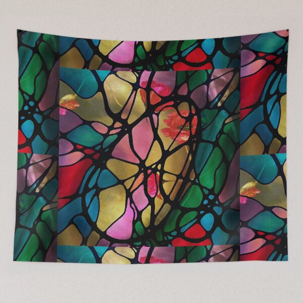 Item preview, Neurographic pattern with oil painting "Poppies"  by MariDani designed and sold by MariDaniArt.