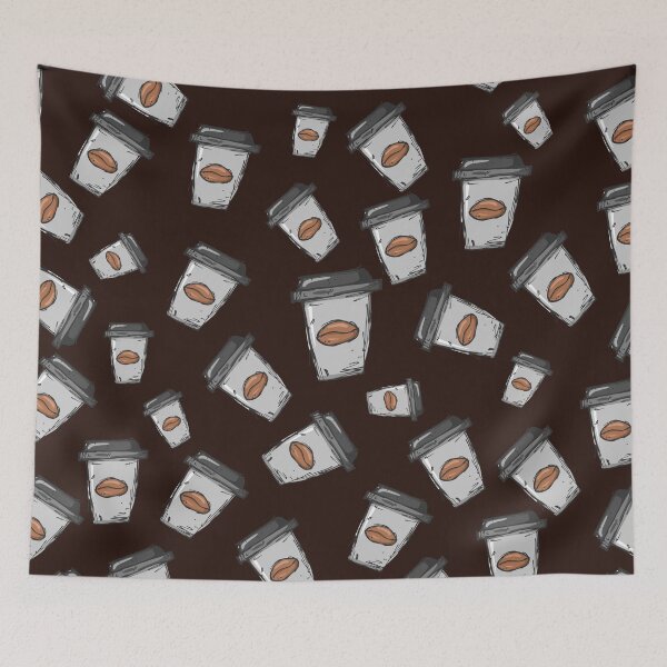 Item preview, Coffee Seamless Pattern, Reusable Cup Drawing  designed and sold by Clothingspot.