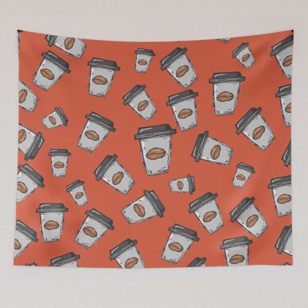 Item preview, Coffee Seamless Pattern, Reusable Cup Drawing  designed and sold by Clothingspot.