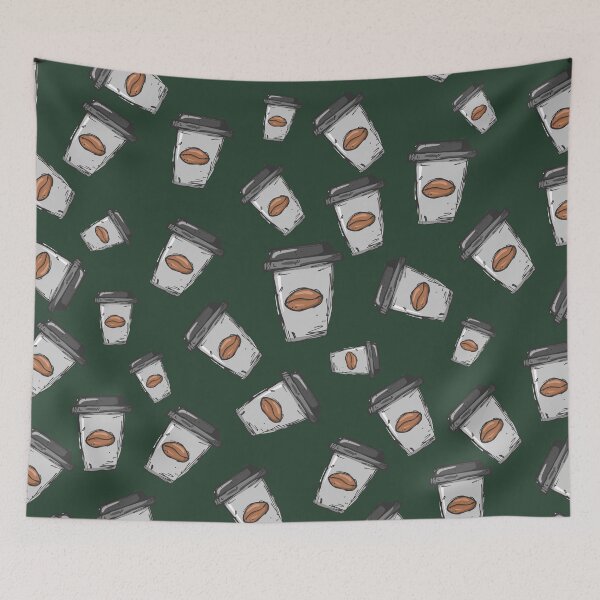 Item preview, Coffee Seamless Pattern, Reusable Cup Drawing  designed and sold by Clothingspot.