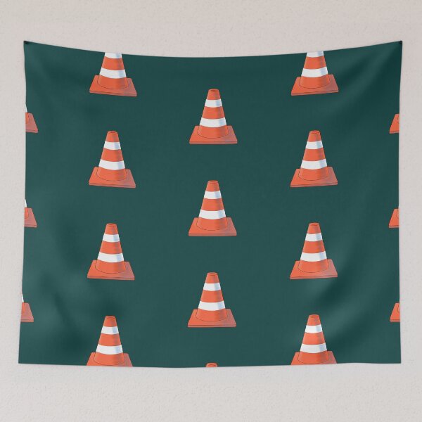 Item preview, Cute orange and white Safety Cone. designed and sold by StephJChild.
