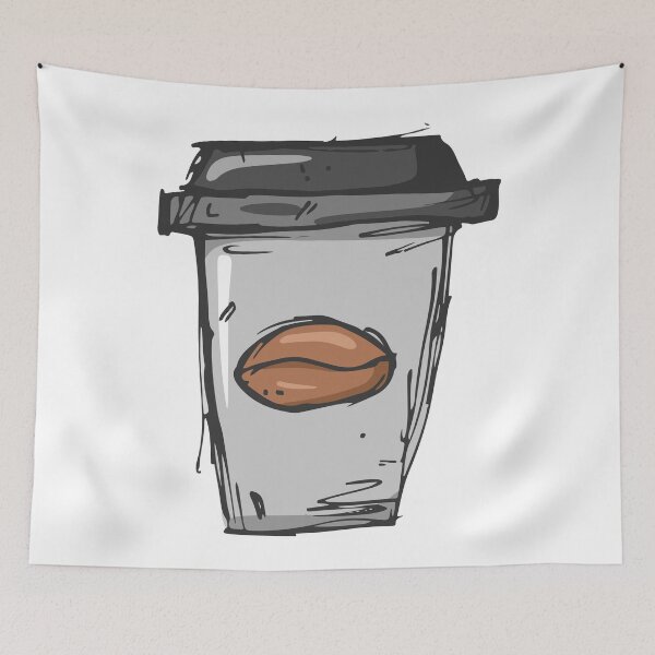 Item preview, Reusable Cup Drawing , Coffee Lovers designed and sold by Clothingspot.