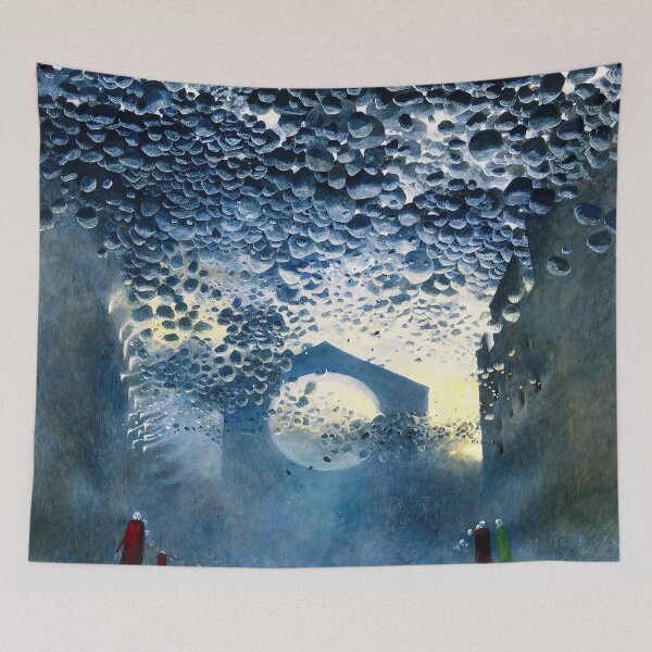 Item preview, Untitled (Courtyard), by Zdzisław Beksiński designed and sold by JustContemplate.