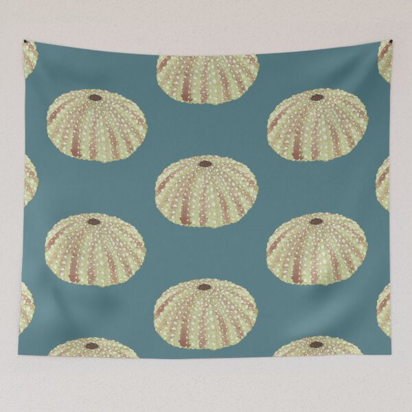 Item preview, Pastel Watercolor Sea Urchin Shell designed and sold by StephJChild.