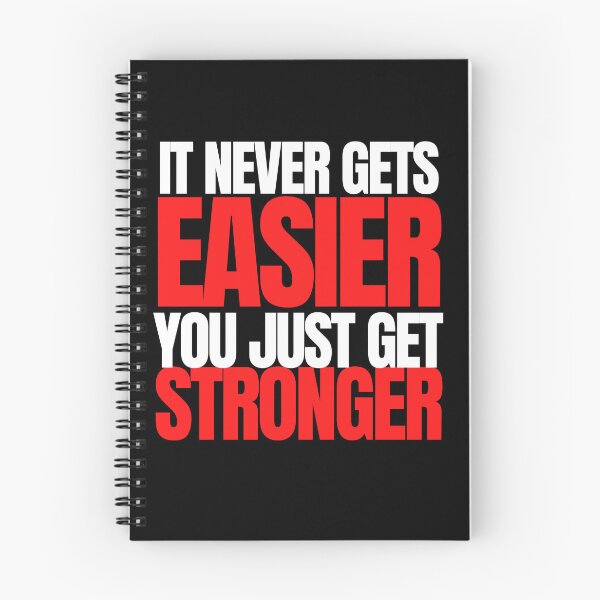 Item preview, It never gets easier you just get stronger designed and sold by Oreo2020 Creations.