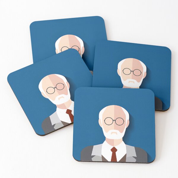 Item preview, blue freud sigmund cartoon designed and sold by deztees.