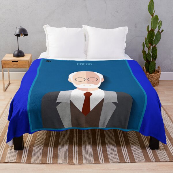 Item preview, blue freud sigmund cartoon designed and sold by deztees.