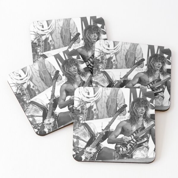 Item preview, Jeff Pilson and George Lynch - Dokken - BW Photograph designed and sold by ConcertImages.