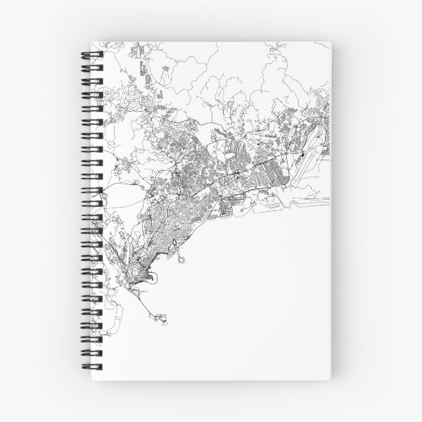 Item preview, Panama City White Map designed and sold by multiplicitymap.