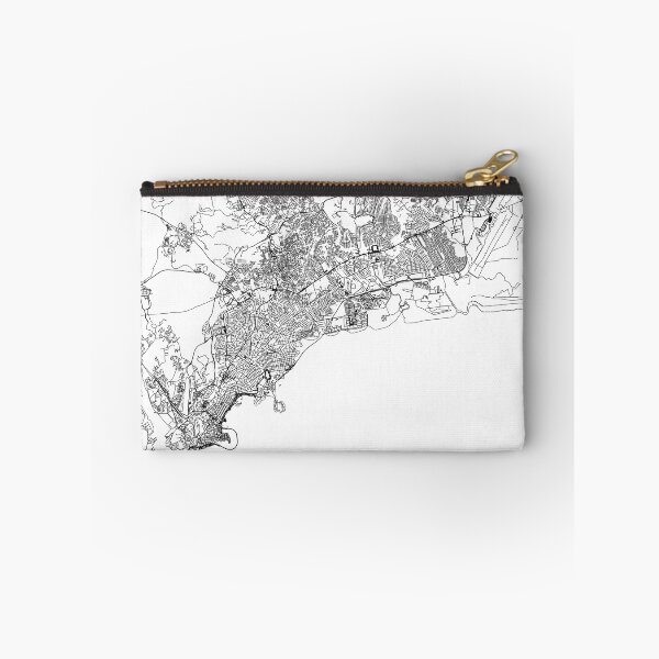 Item preview, Panama City White Map designed and sold by multiplicitymap.