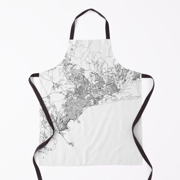 Item preview, Panama City White Map designed and sold by multiplicitymap.