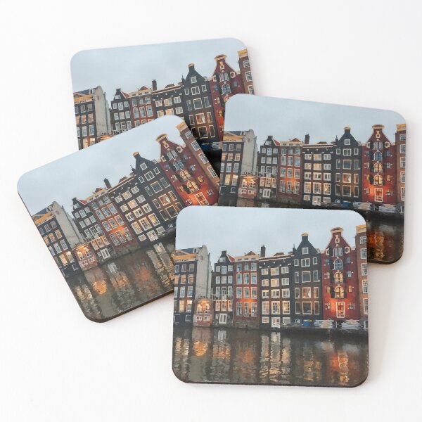 Item preview, Apartments Overlooking Dutch Marina - Watercolour Style designed and sold by WWWC2288.