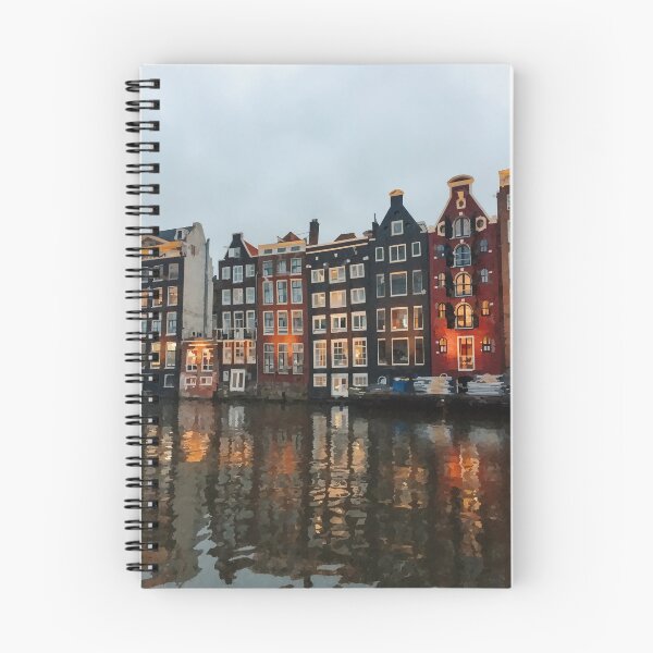 Item preview, Apartments Overlooking Dutch Marina - Watercolour Style designed and sold by WWWC2288.