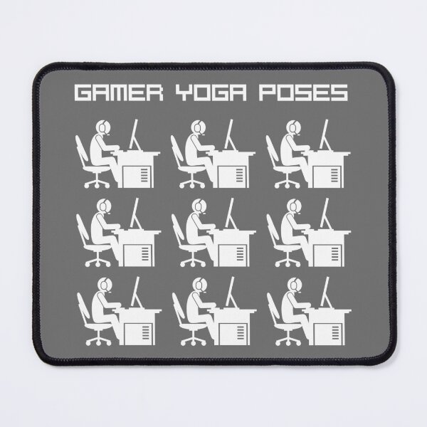 Item preview, Gamer Yoga Poses - Funny Video Game "yoga poses" for gamers designed and sold by Technobesity.