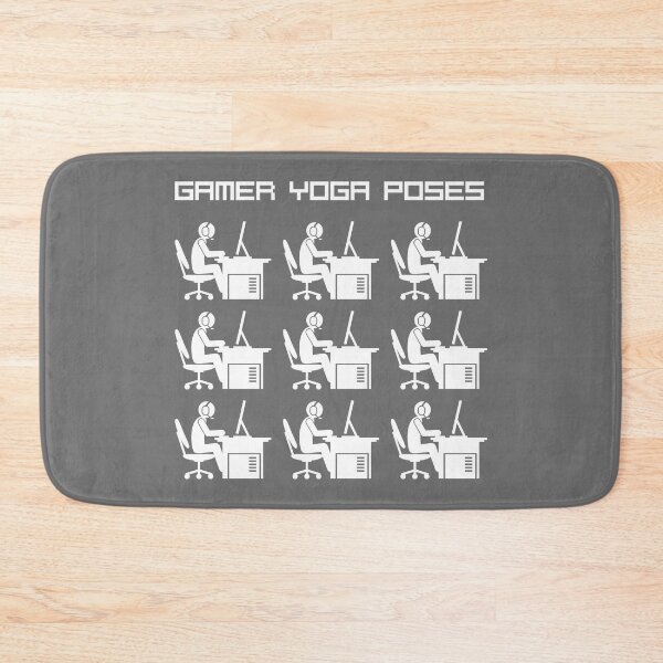 Item preview, Gamer Yoga Poses - Funny Video Game "yoga poses" for gamers designed and sold by Technobesity.
