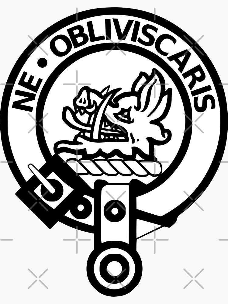 "Clan Campbell crest "ne obliviscaris"" Sticker for Sale by