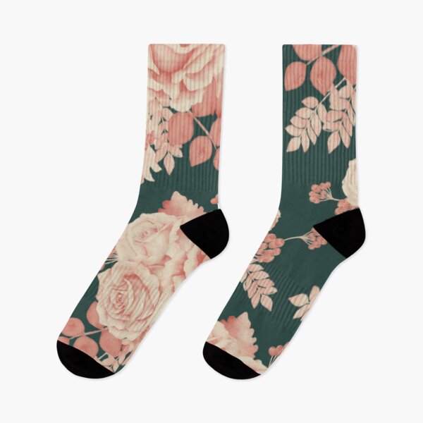 Item preview, Vintage Watercolor Rose Pattern on Green designed and sold by GraphicsClub.