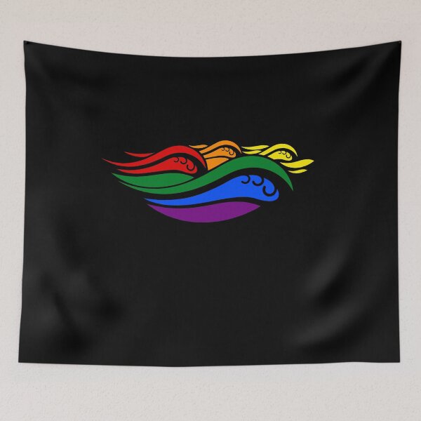 Item preview, Queer LGBTQ Pride Abstract Waves designed and sold by koenluipaard.