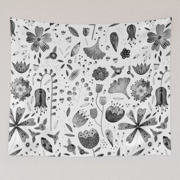 Item preview, Inky Autumn Hedgerow designed and sold by squirrell.