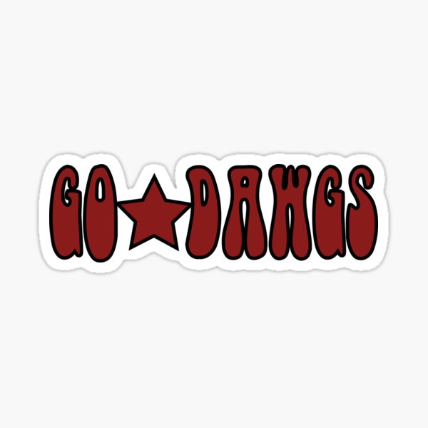 Go Dawgs Sticker For Sale By Marynielsonc Redbubble