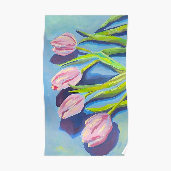 Pink Tulips  Poster