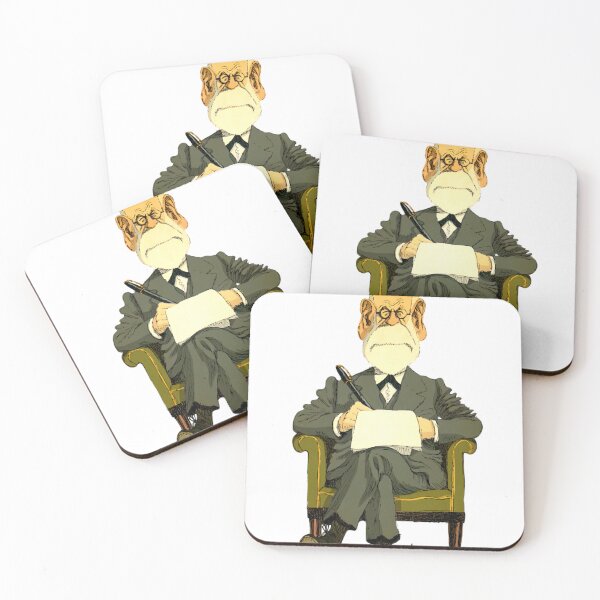 Item preview, sigmund freud cartoon sticker designed and sold by deztees.