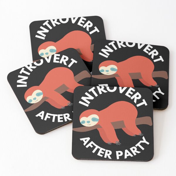 Item preview, Introvert After Party Sloth designed and sold by TeesNthese.