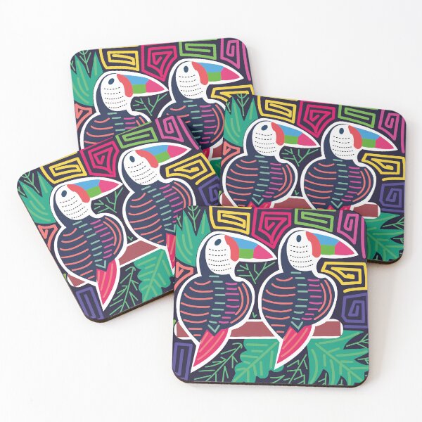 Item preview, illustration of a mola with parrot design designed and sold by Melquidedec.