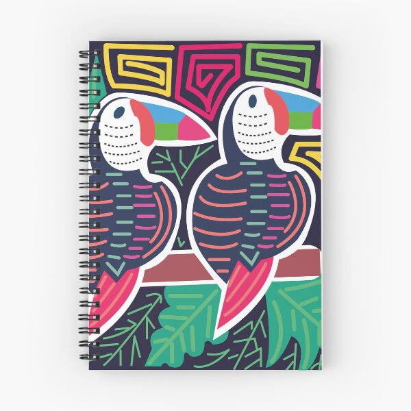 Item preview, illustration of a mola with parrot design designed and sold by Melquidedec.