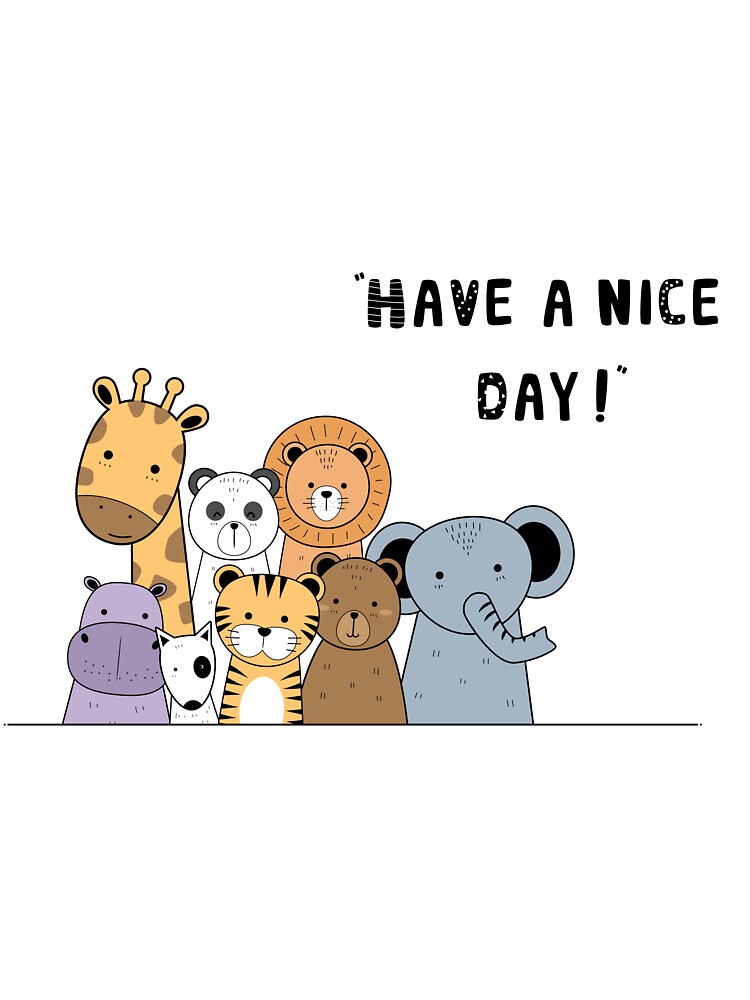 Have a nice day cute animals . seamless abstract pattern Pillows ...