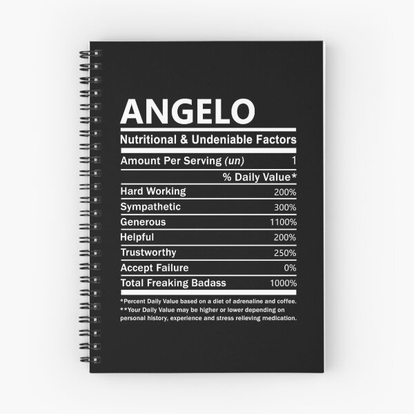 Item preview, Angelo Name T Shirt - Angelo Nutritional And Undeniable Factors Gift Item Tee designed and sold by aaronmaxi6.