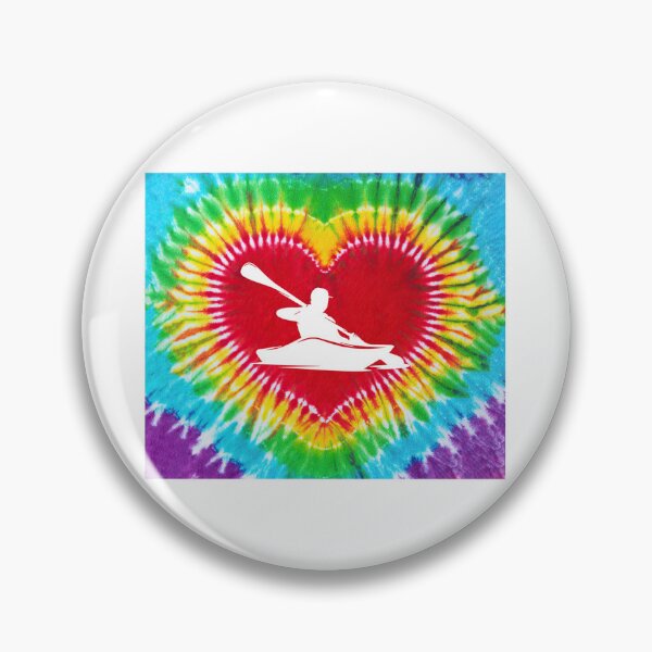 Item preview, Canoeing Tie Dye Heart Shape designed and sold by ClothingIL.