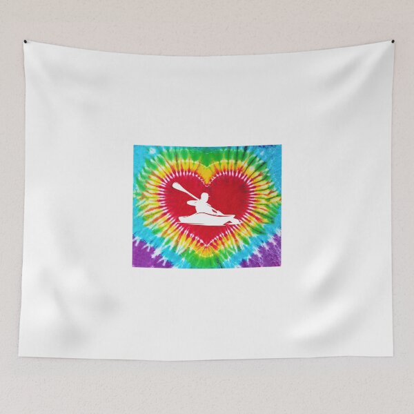 Item preview, Canoeing Tie Dye Heart Shape designed and sold by ClothingIL.