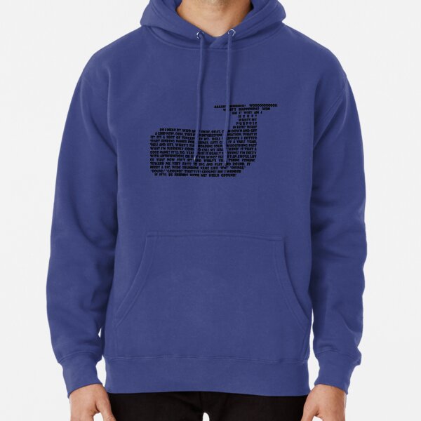 Hitchhikers Whale Quote Pullover Hoodie
