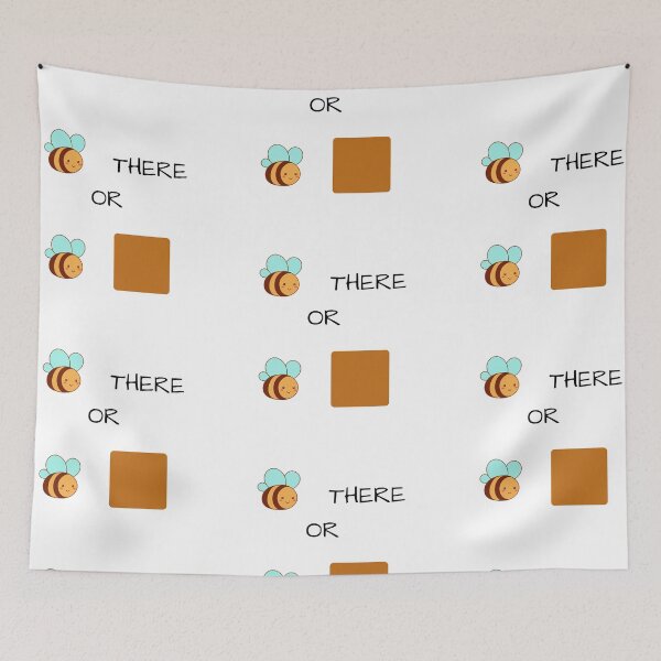 Item preview, Be there or be square (with bees!) designed and sold by Rani-art.