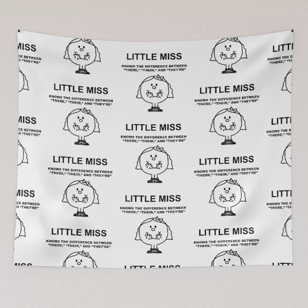 Item preview, Little Miss Knows the Difference Between There, Their, and They're designed and sold by peacefulpanini.